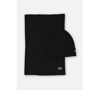 Lacoste - Set Regalo Sciarpa e Berretto in Lana - - Accessories - unisex - Nero - ONE SIZE