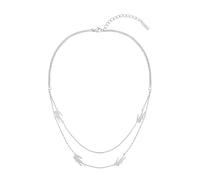 Lacoste Collana a Doppia Catena da Donna Collezione CROCODILE in Acciaio Inossidabile con Charms a forma di Coccodrillo - 2040469