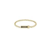 Lacoste Collezione SPELT da Uomo - Bracciale a Catena in Acciaio Inossidabile con Charm, Disponibile in Argento, Oro o Nero