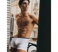 Lacoste - Confezione da 3 boxer aderenti bianchi con elastico in vita-Bianco M