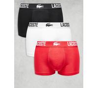 Lacoste - Confezione da 3 boxer aderenti multicolore L
