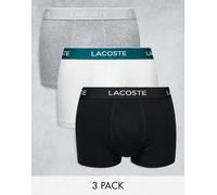 Lacoste 3-Pack Stretch Cotton Trunks men Boxers & Briefs multi in taglia:L