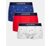 Lacoste - Confezione da 3 boxer aderenti multicolore M