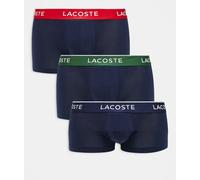 Lacoste - Confezione da 3 boxer aderenti multicolore M