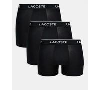Boxer sportivi da uomo Lacoste Cotton Stretch Brief 3P - black/black/black - Nero (L)