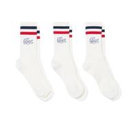 Lacoste - Confezione da 3 paia di calzini a coste - - Underwear - unisex - Bianco - S