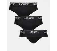 Lacoste - Confezione da 3 slip neri-Nero XS