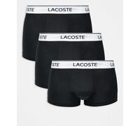 Lacoste - Confezione di 3 paia di boxer aderenti neri-Nero L
