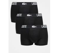 Lacoste - Confezione di 3 paia di boxer aderenti neri-Nero S