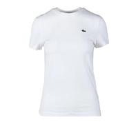 Lacoste - Cotone Elastan T-shirt - - Tops - Donna - Bianco - XS