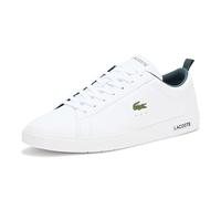 Lacoste Court Base Sneaker, Scarpe da Ginnastica Uomo, Bianco e Verde Scuro, 43 EU