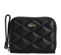Lacoste - Crocodelle Small Zipped Wallet Nero - Pelletteria T.U Nero