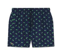 Lacoste - Crocodile Print Mid Length Swim Shorts - - Swimwear - Uomo - Blu - M