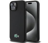 Lacoste Custodia LCHMP15SSLOK per iPhone 15/14 / 13 6.1" custodia rigida in silicone nera
