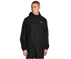 Lacoste Diamond Weave Hooded Uomo - Top da pista Nero - Taglia L