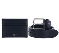LACOSTE Elegance Punch Cardholder + Belt Box W95 Eclipse