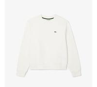 Felpa Lacoste Relaxed Fit Fleece Crew bianca donna - 42