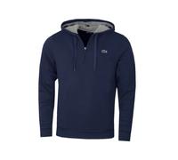 Lacoste - Felpa Blu con Mezza Zip - - Sweatshirts & Hoodies - Uomo - Blu - S