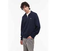 Lacoste - Felpa blu navy con zip corta 38-40