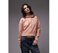 Lacoste - Felpa con cappuccio oversize rosa chiaro XL