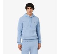 Felpa con cappuccio in cotone Blu XL Tinta unita
