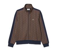 Lacoste - Felpa Con Zip Monogram - - Sweatshirts & Hoodies - Uomo - Marrone - M