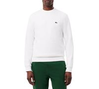 Lacoste felpa girocollo in cotone bianco 6