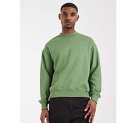 Lacoste - Felpa girocollo verde con logo ricamato 41-43