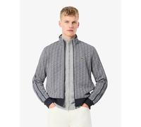 Lacoste Felpa in Jacquard con Cerniera Paris Grigio