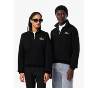 Felpa Lacoste Logo Crew Half Zip nero puro - L