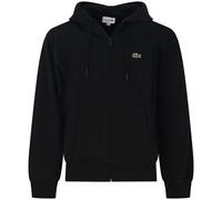 LACOSTE - Felpa nera con zip per uomo