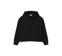 Lacoste Felpa Oversize Donna con Cappuccio nera