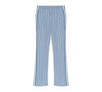 Lacoste - Flared Monogram Sweatpants - -Trousers -Donna -Blu -L