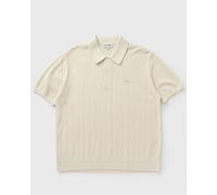Lacoste Fluid Ribbed Knit Polo Collar Sweater men Polos beige in taglia:L