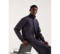 Lacoste - Giacca bomber blu navy in coordinato-Grigio 34