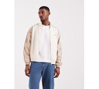 Lacoste - Giacca sportiva color block bianca e beige-Neutro 44-46