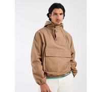 Lacoste - Giacca sportiva con cappuccio e coulisse marrone con logo 44-46