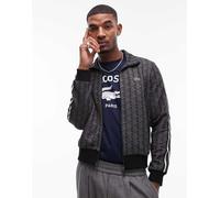Lacoste - Giacca sportiva con monogrammi nera in coordinato-Nero 41-43