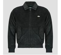 Lacoste Giubbotto Blouson aviateur rembourré en velours côtelé in Nero IT 50