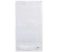 Lacoste Heritage Supima - Asciugamano in cotone, 40,6 x 76,2 cm, colore: Bianco