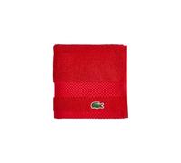 Lacoste Heritage Asciugamano per ospite in cotone Supima, 33 x 33 cm, bianco