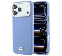 Lacoste Hülle MagSafe Per iPhone 17/18 Pro Max Petit Piqué Blu Logo