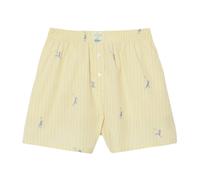 Pantaloncini da tennis da donna Lacoste Cotton Poplin Boxer - yellow/blue - Giallo (S)