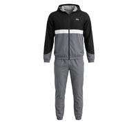 Tuta da tennis da uomo Lacoste Sport Printed Colour Block - black/grey - Nero, Grigio (L)
