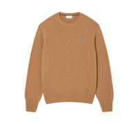 Lacoste - Maglione Girocollo in Lana Cardata - -Knitwear -Uomo -Beige -M