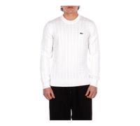 Lacoste, ,Knitwear ,Uomo ,Beige ,XL Maglione in Cotone con Treccia