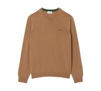 Lacoste Pullover da Uomo in lana Merino con Collo Rotondo Beige-DPC da Uomo VI / XL Marrone