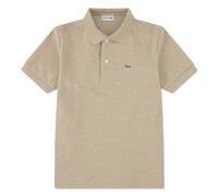 Lacoste, L.18.12, Polo a maniche corte classico in piqué da bambino, marrone chiaro, 8