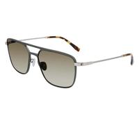 Lacoste L242se Occhiali Da Sole Uomo Verde Pilot Marrone 57mm