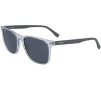 Lacoste L882s Occhiali Da Sole Uomo Trasparente Squadrato Grigio 55mm
